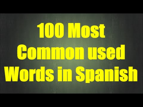 3000 most important words spanish