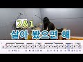 살아 봤으면 해-2&amp;1[질주드럼] 김채연