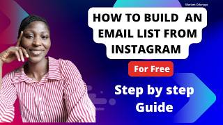 Full How to build an Email list from Instagram For Free and Automate Messages Stop by step guide Update
