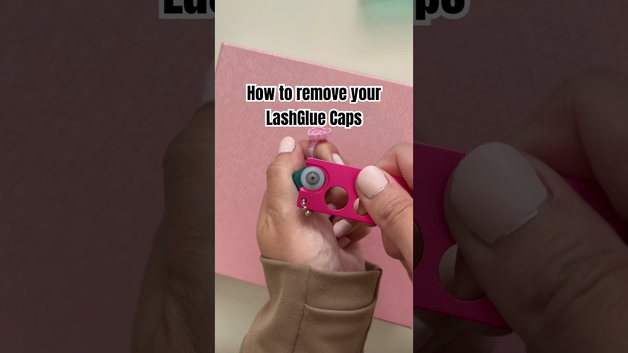How to remove lash glue caps easy 