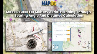 Make Routes for Military Aerial Planning- Through Bearing angle and Distance calculation