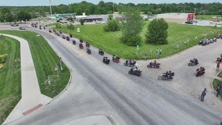 Hundreds of motorcyclists riding cross-country to DC in honor of fallen service members