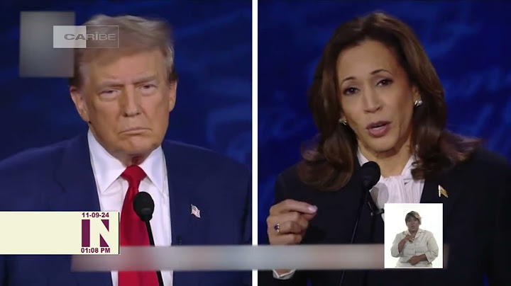 Debate presidencial entre Kamala Harris y Donald Trump