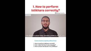 How to perform Istikhara | Istikhara prayer | Q/A about Istikhara