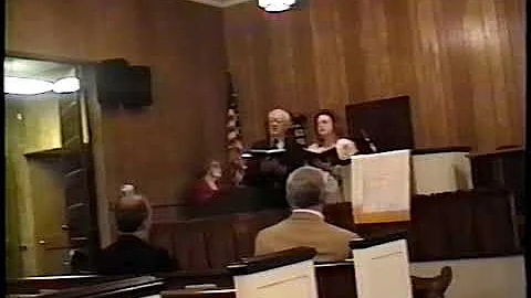 Bob Colvin singing "The Old Rugged Cross" in the M...