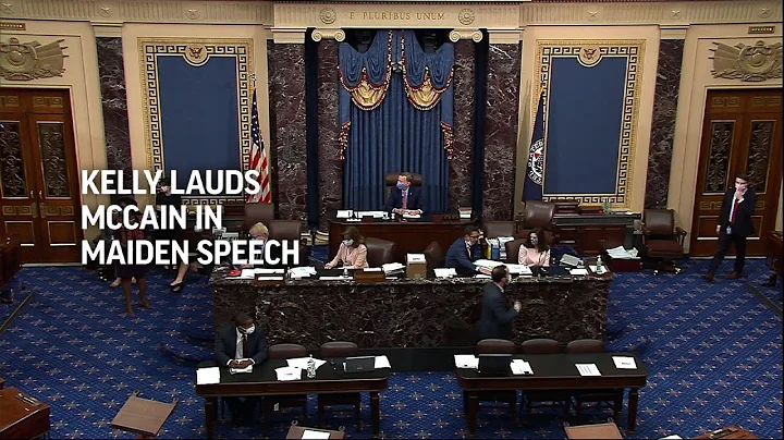 Kelly lauds McCain in maiden Senate speech