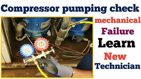 Compressor pumping check || How to check compressor pumping || check compressor mechanical failure