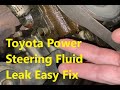 Easy fix power steering fluid leak Toyota Camry, Sienna, Solara, Lexus ES, RX