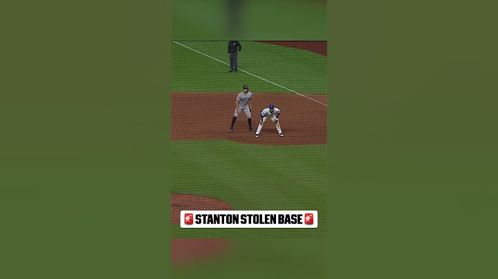 Giancarlo Stanton's first SB since Aug. 3, 2020! #Postseason