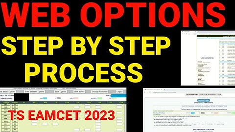 TS EAMCET 2023 WEB OPTIONS STEP BY STEP PROCESS