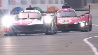 TOYOTA🇯🇵⚔️FERRARI🇮🇹 PIT BATTLE |LEMANS 2023