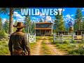 Building and Leveling in This NEW Wild West Craft Build Survive Game...