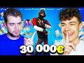 Mon FRERE découvre le PRIX de mon CASIER Fortnite ! (Il me frappe)