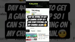 Day 44 Trying to get a gaming setup so I  can start posting on my channel again.🤕 #trending #shorts