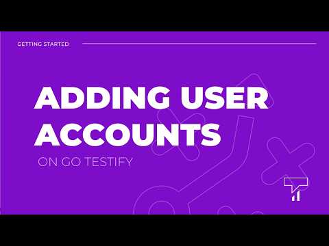 Adding User Accounts