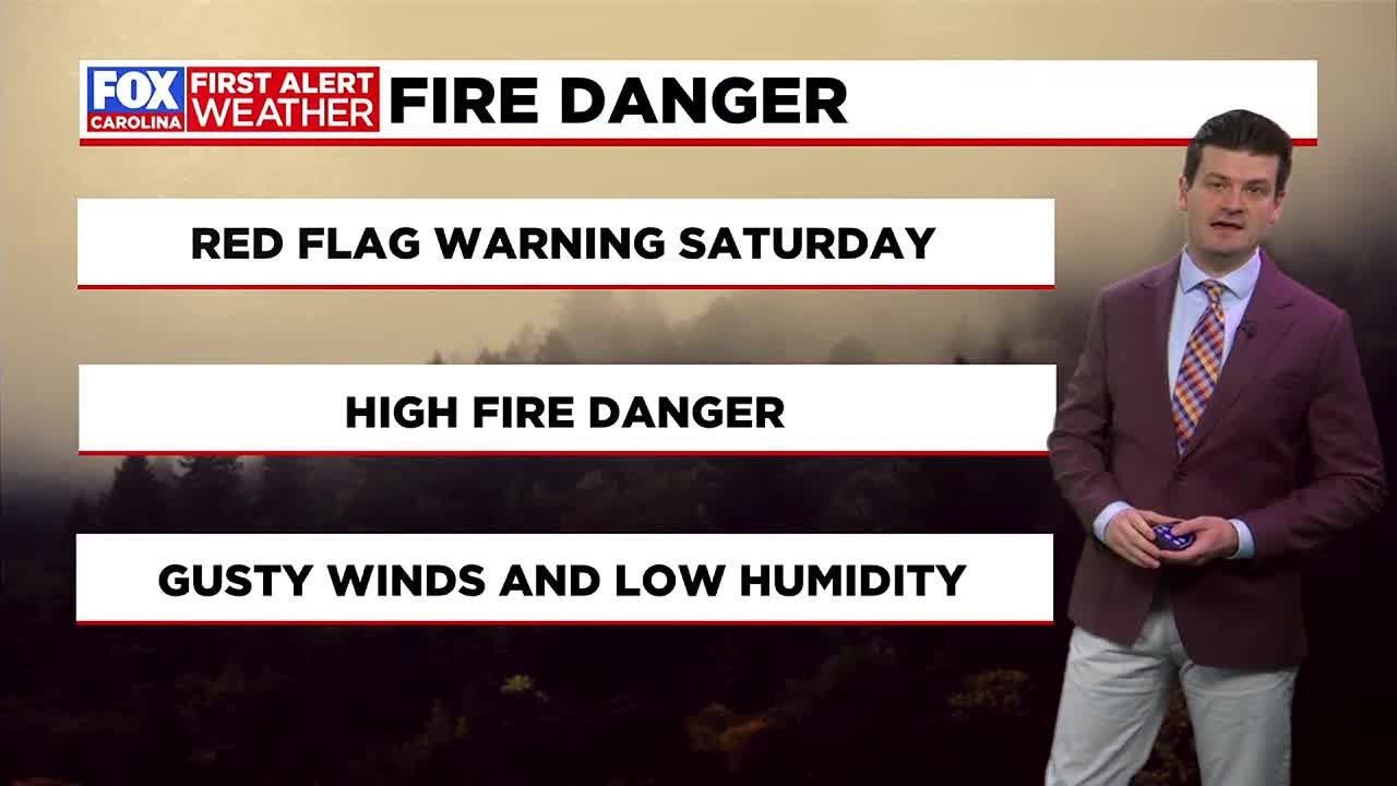 Red Flag Warning in effect Saturday with dry and gusty conditions ...