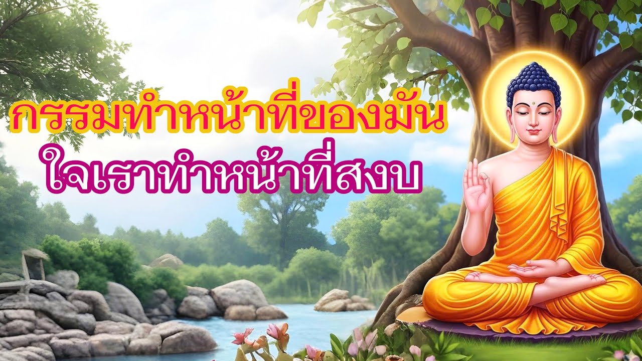 กรรมทำหน้าที่ของมัน ใจเราทำหน้าที่สงบ|ใจสงบเมื่อพบธรรม