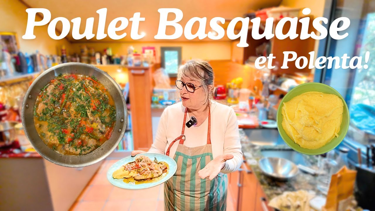 Poulet BASQUAISE et POLENTA !!!