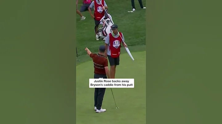 Heated exchange with Bryson, Justin Rose & Ted Scott #shorts #golf #rydercup