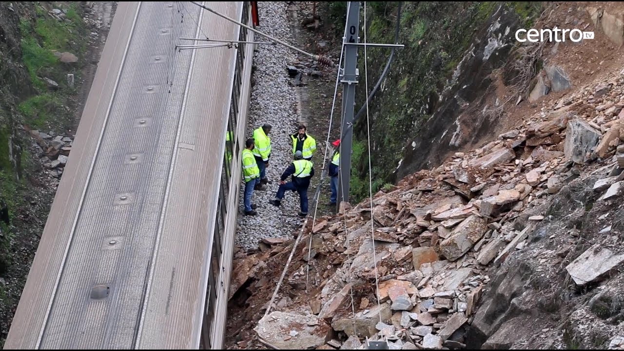 Descarrilamento na linha da Beira Alta de comboio com 79 pessoas