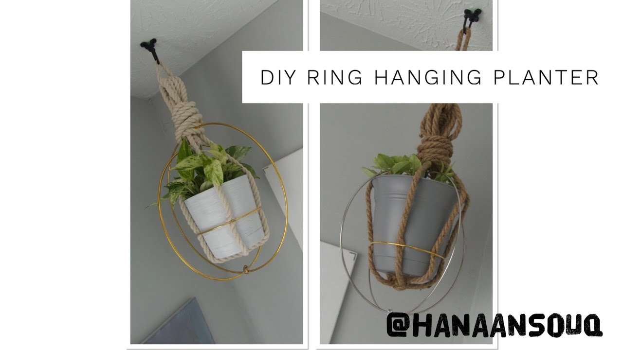 DIY Hanging Planter / Ring Planter for Indoor Plants / Modern Unique ...