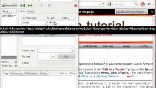 Installation of Add ons and selenium action commands - English