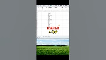 批量创建工作表 一次性批量创建多个工作表，提高办公效率！#excel #办公技巧 #表格 #文员 #0基础学电脑