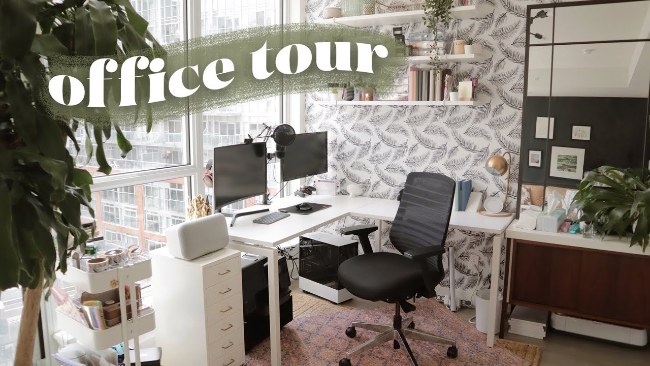 My NEW Office Tour! *desk + stationery organization* - YouTube