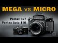 Mega vs micro  sidebyside photoshoot with the pentax 6x7 and the pentax auto 110