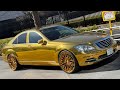 世界で話題の型落ちゴールドベンツがホイールもゴールドに💫【GOLD BENZ on GOLD WHEELS 22INCH】