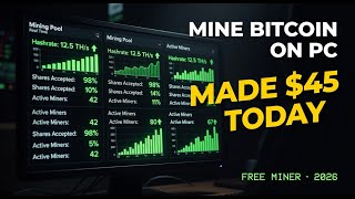 How I Mine Bitcoin at Home Without a GPU — Made $45 Today screenshot 3