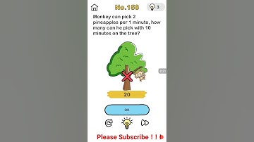 brainout level 158 monkey can pick pineapple answer or walkthrough mp4