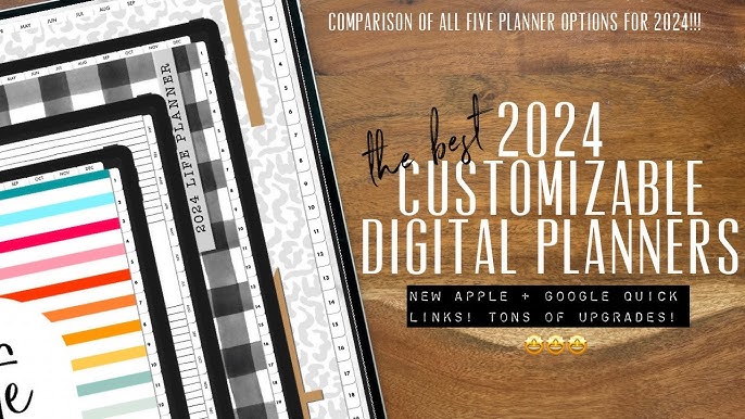 IT'S HERE! 🥳 the BEST most customizable 2024 Digital planners! All in one  2024 digital planners. 