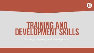 Training and Development Skills
