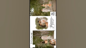 Wedding album design, poster frame, cover design, mobile PicsArt photo editing, #youtubeshorts