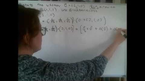 Rotation in 3 dimensions using Quaternions,  Chapter 2.7