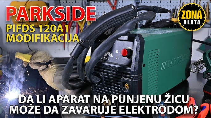 Parkside PIFDS 120 A1 Inverter Flux Core Wire Welder from Lidl - New Model  2022 - TEST 4K - YouTube