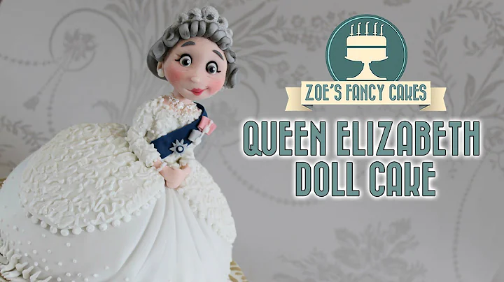 Queen Elizabeth doll cake British queens 90th birt...