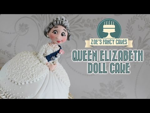 Queen Elizabeth doll cake British queens 90th birthday celebration