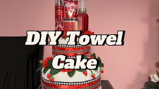 DIY Strawberry towels cake#viral #mothersday