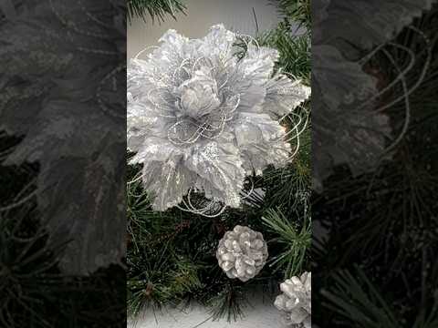 DIY 7-Серия  моих Новогодних цветов -из перьев