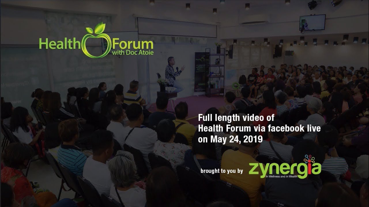 24 May 2019 | Health Forum via Facebook Live