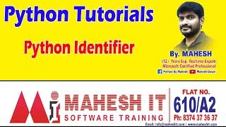 Famous Python Tutorials | Python Identifier | Class - 2 | by Mahesh sir Net Worth