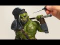 How to make an Orc Warrior with Clay | Sculpting &amp; Painting Process | Timelaps