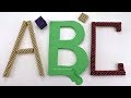Aprender Inglés Alfabeto y Colores con Bolas Magneticas y Arena Cinética DIY Cómo hacer ABC letras