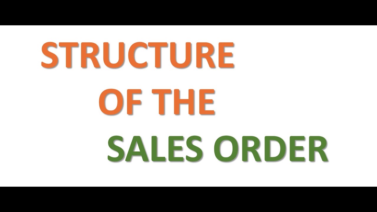 SAP SD: 19 STRUCTURE OF SALES ORDER