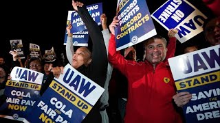 UAW strikes at all 3 of Detroit's automakers at once, for first time ever