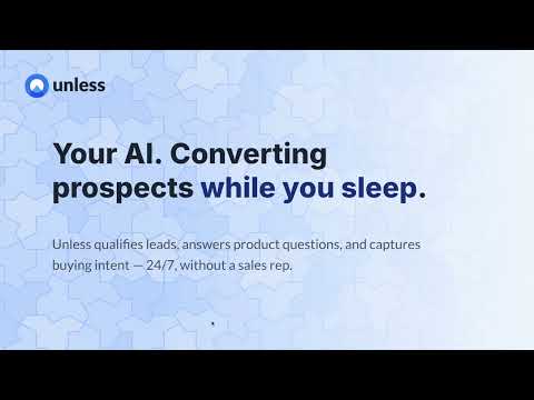 See Unless in action: AI that qualifies, retains, and resolves — inside a real SaaS product