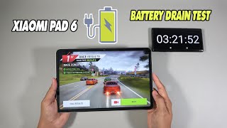 Xiaomi Pad 6 Battery Drain Test | 100% to 0% Discharge | 8840 mAh Battery