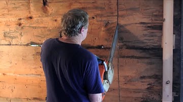 log home window installation